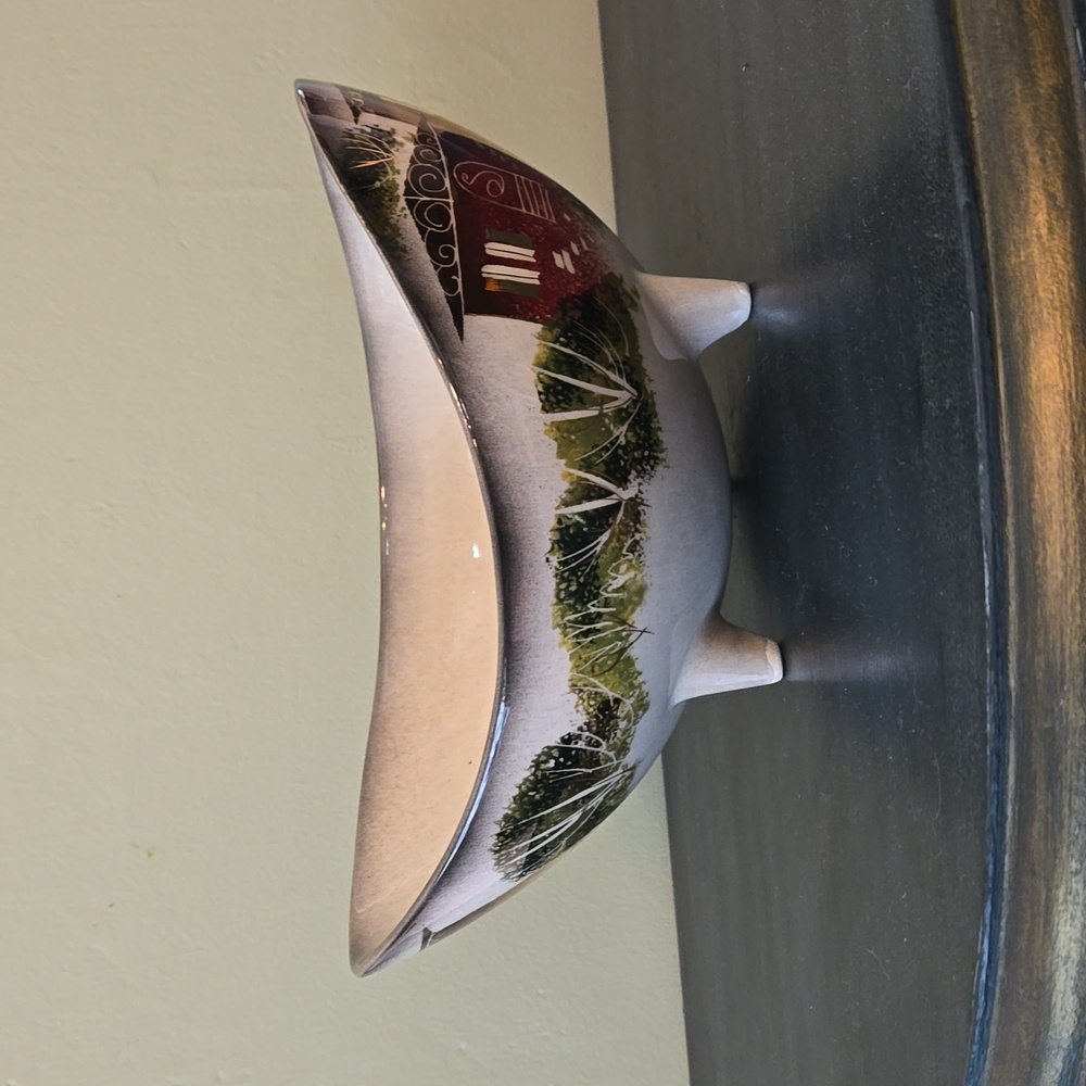 Sascha Brastoff vintage footed fruit bowl signed and numbered